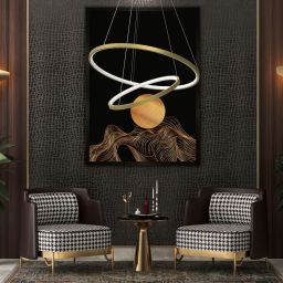 Milagro Hoop lampa wisząca 1x51 W złota ML1546