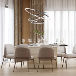 Milagro Hoop lampa wisząca 1x93 W chrom ML1551