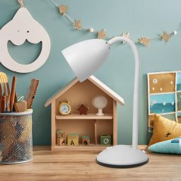 Milagro Logic lampa biurkowa 1x60 W biała ML1636