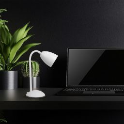 Milagro Logic lampa biurkowa 1x60 W biała ML1636