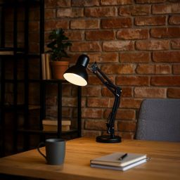 Milagro Nexa lampa biurkowa 1x60 W czarna ML1638