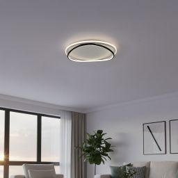 Milagro Halo lampa podsufitowa 1x38 W biała/czarna ML1844