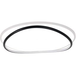 Milagro Halo lampa podsufitowa 1x38 W biała/czarna ML1844