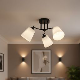 Milagro Pafos lampa podsufitowa 3x15 W czarna ML2257