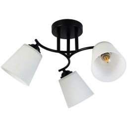 Milagro Pafos lampa podsufitowa 3x15 W czarna ML2257
