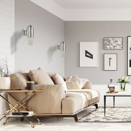 Milagro Moonlight kinkiet 1x40W chrom/kryształ ML4362