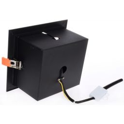 Milagro Plaza lampa do zabudowy 1x12W czarna ML4740