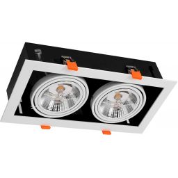 Milagro Plaza lampa do zabudowy 2x12W biała ML4741