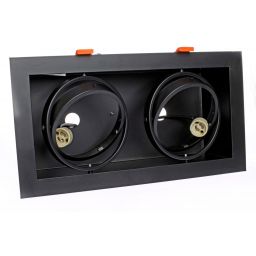 Milagro Plaza lampa do zabudowy 2x12W czarna ML4742