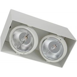 Milagro Plaza lampa podsufitowa 2x12W biała ML4745