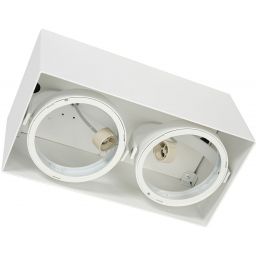 Milagro Plaza lampa podsufitowa 2x12W biała ML4745