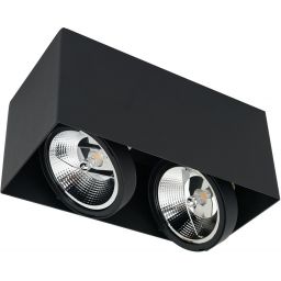 Milagro Plaza lampa podsufitowa 2x12W czarna ML4746