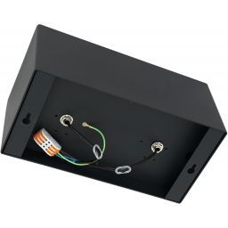 Milagro Plaza lampa podsufitowa 2x12W czarna ML4746