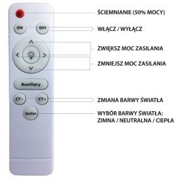 Milagro Gea plafon 1x36W czarny ML6394