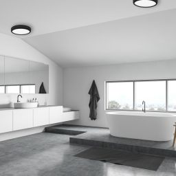 Milagro Gea plafon 1x36W czarny ML6394