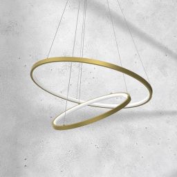 Milagro Rotonda lampa wisząca 2x51W LED złota ML7944