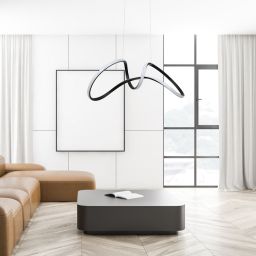 Milagro Tesoro lampa wisząca 1x48W LED czarna ML7951