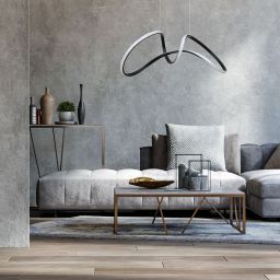 Milagro Tesoro lampa wisząca 1x48W LED czarna ML7951