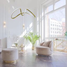 Milagro Tesoro lampa wisząca 1x48W LED złota ML7953