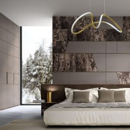 Milagro Tesoro lampa wisząca 1x48W LED złota ML7953