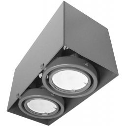 Milagro lampa podsufitowa 2x7W szara ML843