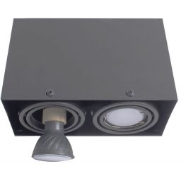 Milagro lampa podsufitowa 2x7W szara ML843