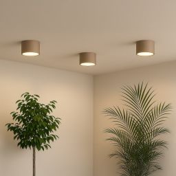 Milagro Dixie lampa podsufitowa 1x6 W beżowa MLP2478