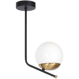 Milagro Carina lampa podsufitowa 1x40W czarno/złota MLP4863