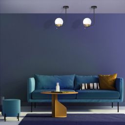 Milagro Carina lampa podsufitowa 1x40W czarno/złota MLP4863