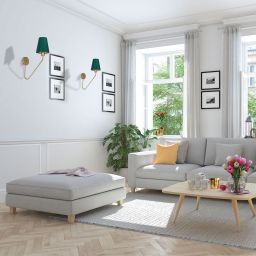 Milagro Victoria kinkiet 1x60W mosiądz/zieleń butelkowa MLP4906