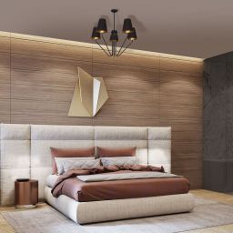 Milagro Victoria Black lampa podsufitowa 5x60W czarno/złota MLP4913