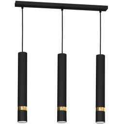 Milagro Joker lampa wisząca 3x8W czarno/złota MLP6080