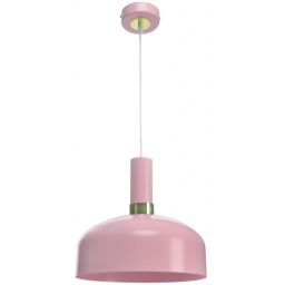 Milagro Malmo lampa wisząca 1x60W różowo/złota MLP6199