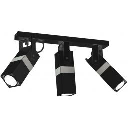 Milagro Vidar lampa podsufitowa 3x8W czarna/chrom MLP6286