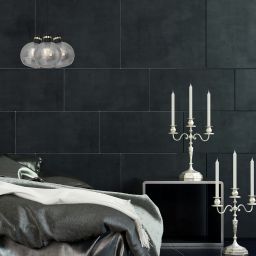 Milagro Omega lampa wisząca 3x60W czarno/złota/szkło dymione MLP6532