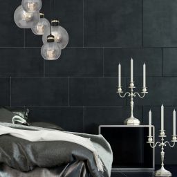 Milagro Omega lampa wisząca 5x60W czarno/złota/szkło dymione MLP6534