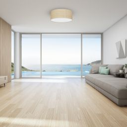 Milagro Marshall plafon 2x60 W beżowy MLP7487