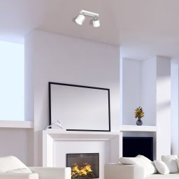 Milagro Dixie White lampa podsufitowa 2x11W biała MLP7595