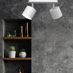 Milagro Dixie White lampa podsufitowa 2x11W biała MLP7595