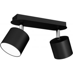 Milagro Dixie lampa podsufitowa 2x20W czarna MLP7600
