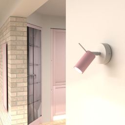 Milagro Preston kinkiet 1x3W różowy/biały MLP7626