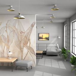 Milagro Felix lampa wisząca 1x60W biały mat/złoty mat MLP7704