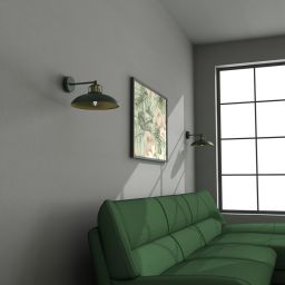 Milagro Felix kinkiet 1x60W zielony/złoty MLP7707