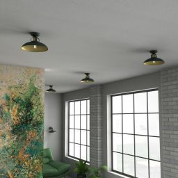 Milagro Felix Green lampa podsufitowa 1x60W zielony/złoty MLP7708