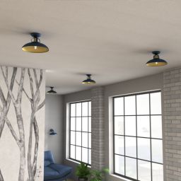 Milagro Felix Navy Blue lampa podsufitowa 1x60W niebieski/złoty MLP7713