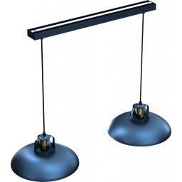 Milagro Felix lampa wisząca 2x60W granatowy/złoty mat MLP7715