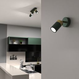 Milagro Joker kinkiet 1x7W zielony/złoty MLP7717