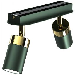 Milagro Joker lampa podsufitowa 2x7W zielony/złoty MLP7718