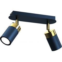 Milagro Joker lampa podsufitowa 2x7W niebieski/złoty MLP7723