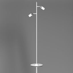 Milagro Joker lampa stojąca 2x40W biała/chrom MLP7752
